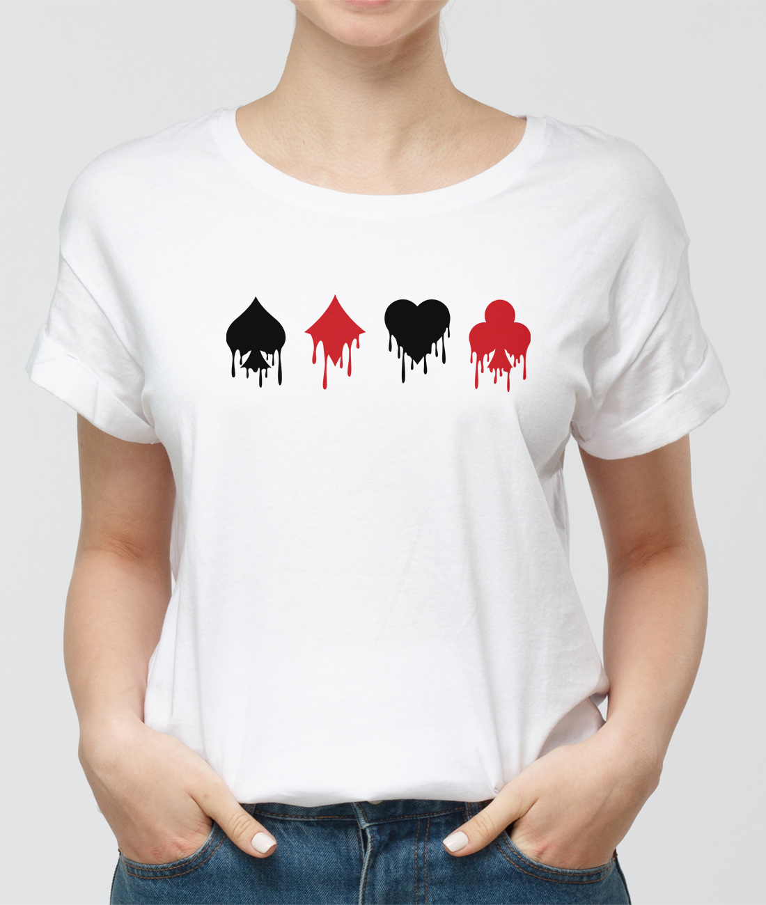 Tričko s potiskem karty